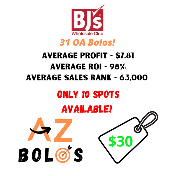 BJ's Wholesale Club OA Bolos - 7/22/20